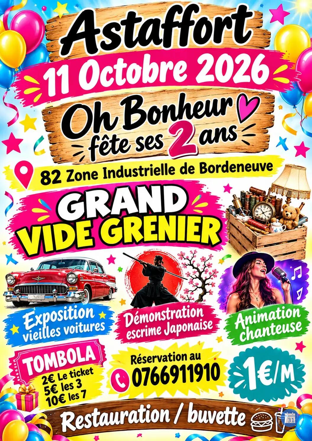 Image Grand vide grenier, voitures anciennes, katori, tombola, chanteuse..... (photo 1)