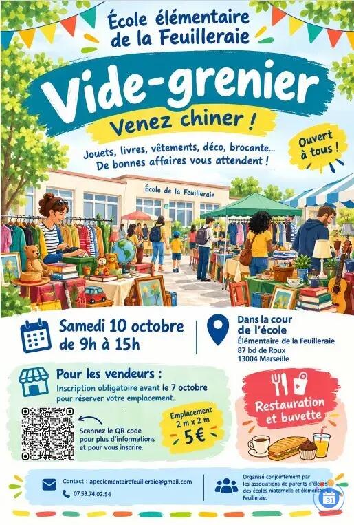 Image Vide-grenier à l'école élémentaire Feuilleraie (photo 1)