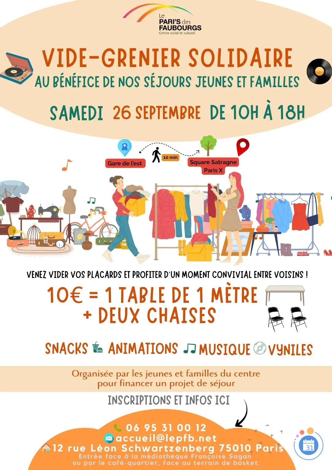 Image Vide-grenier solidaire du Pari's des faubourgs (photo 3)