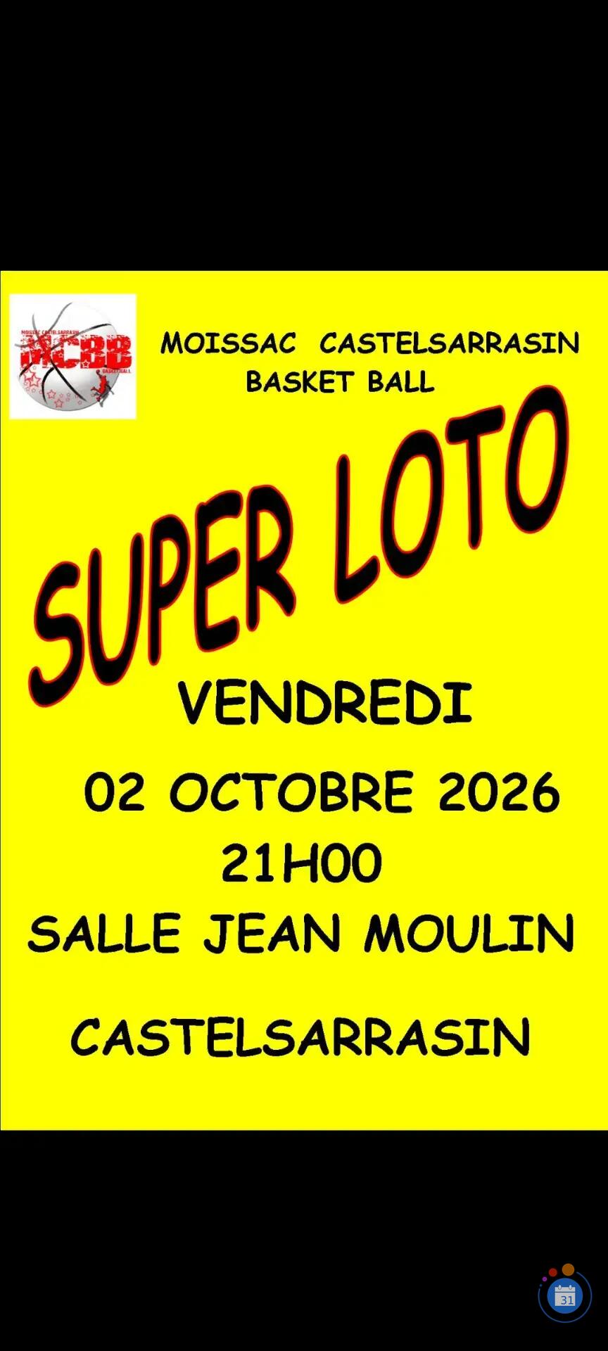 Image Super Loto du basket MCBB 🏀 (photo 1)