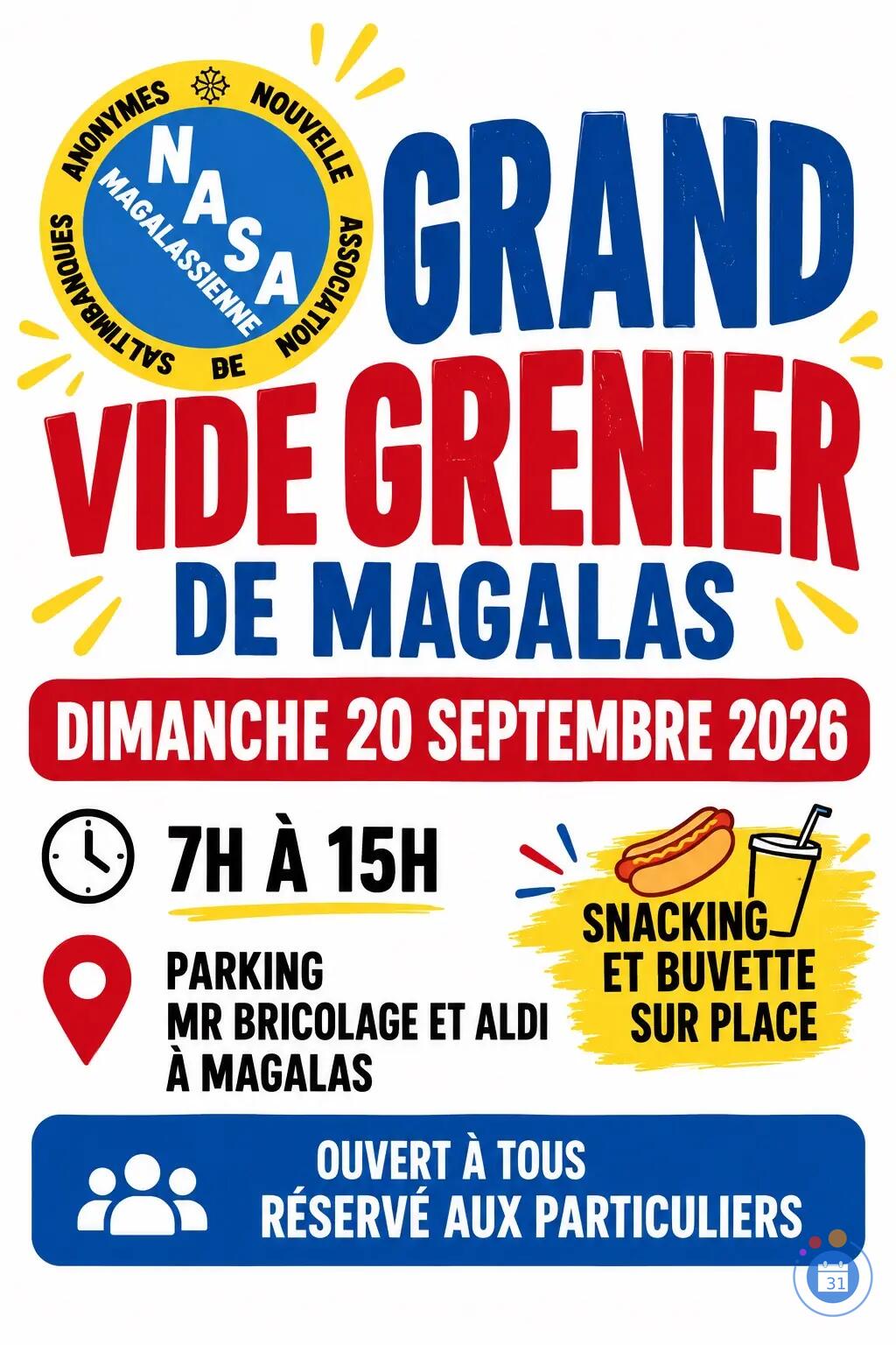 Image GRAND VIDE GRENIER DE MAGALAS (photo 1)
