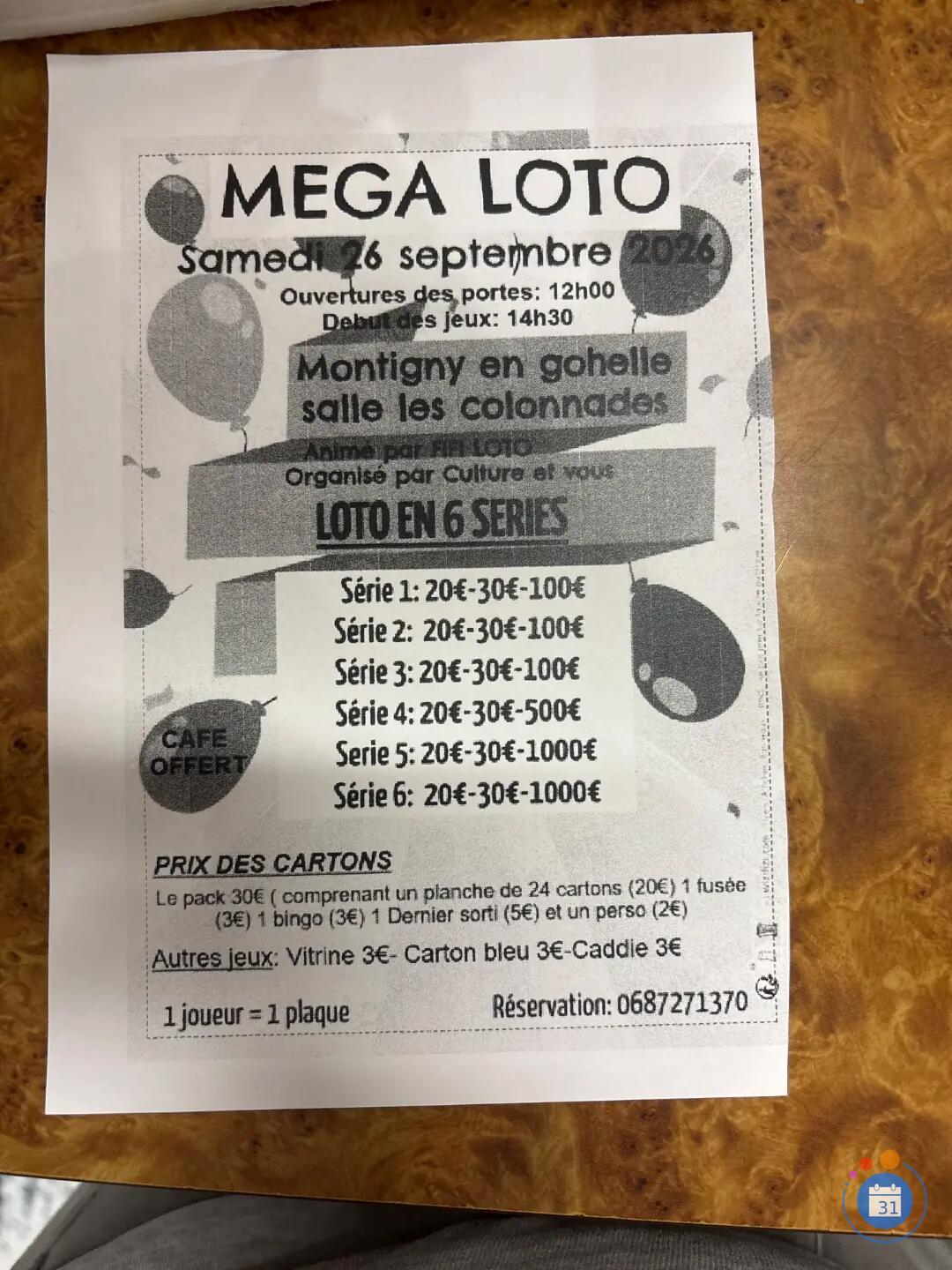 Image MEGA LOTO (photo 1)
