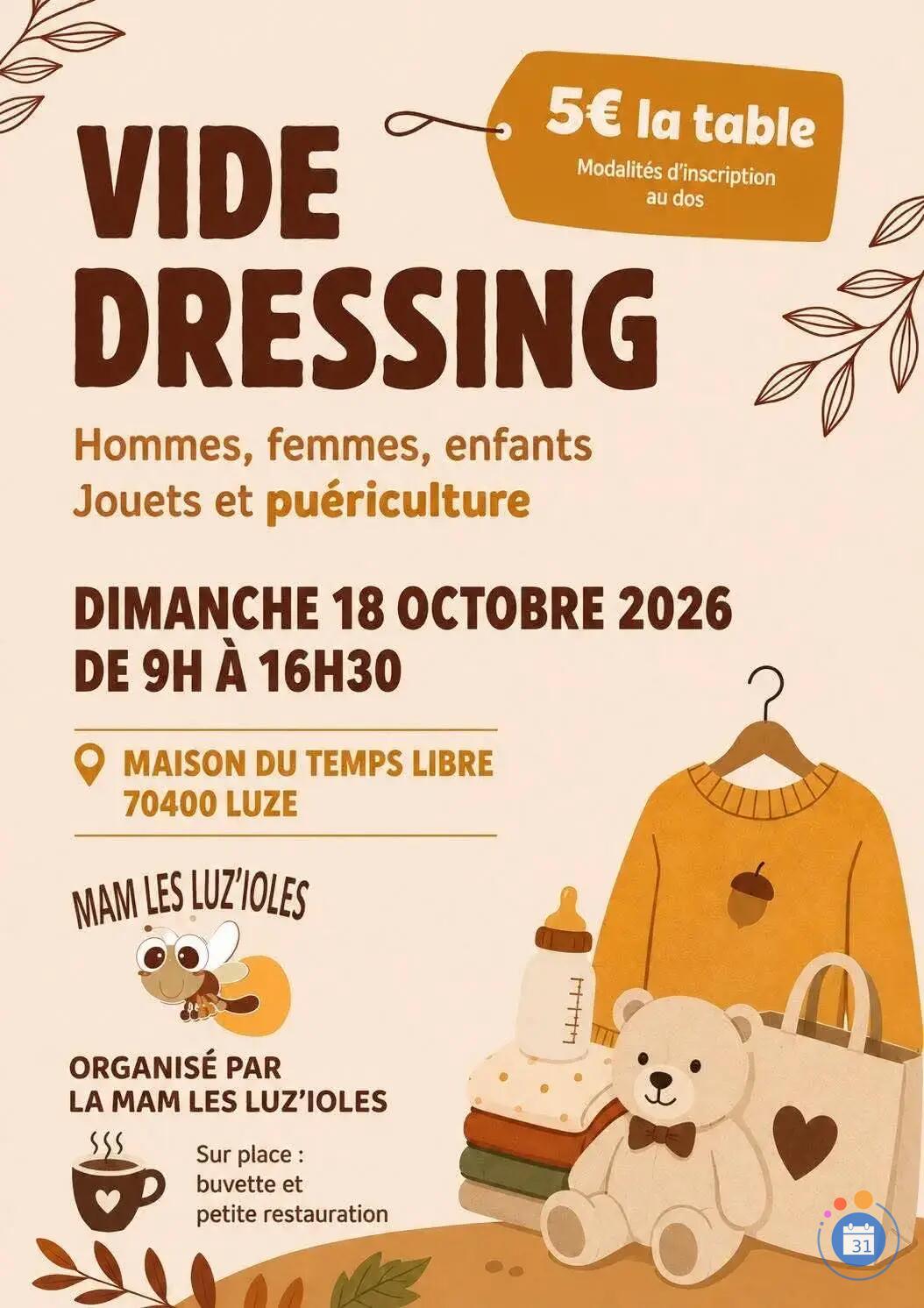 Image Vide dressing Hommes, Femmes, Enfants, Jouets et Puériculture (photo 1)