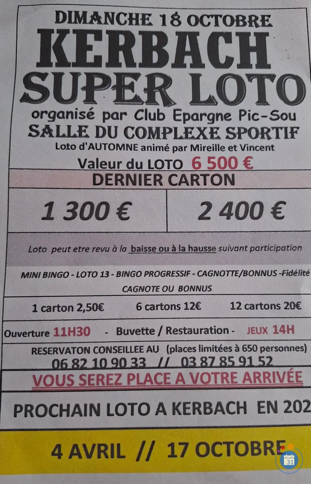 Image SUPER LOTO d'automne (photo 1)