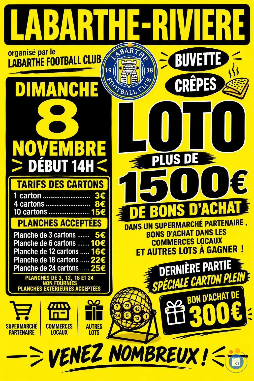 Image Loto du Labarthe Football Club (photo 1)