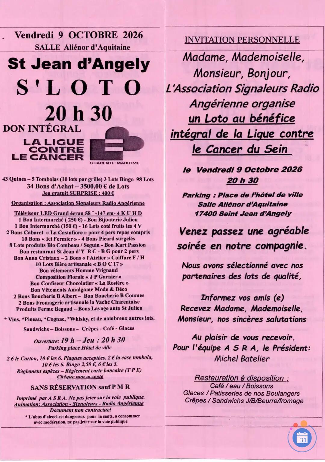 Image S'loto solidaire pour la ligue contre le cancer (photo 2)