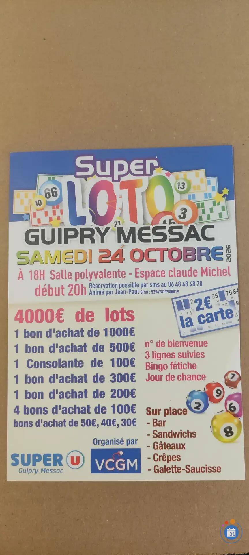 Flyer Super loto