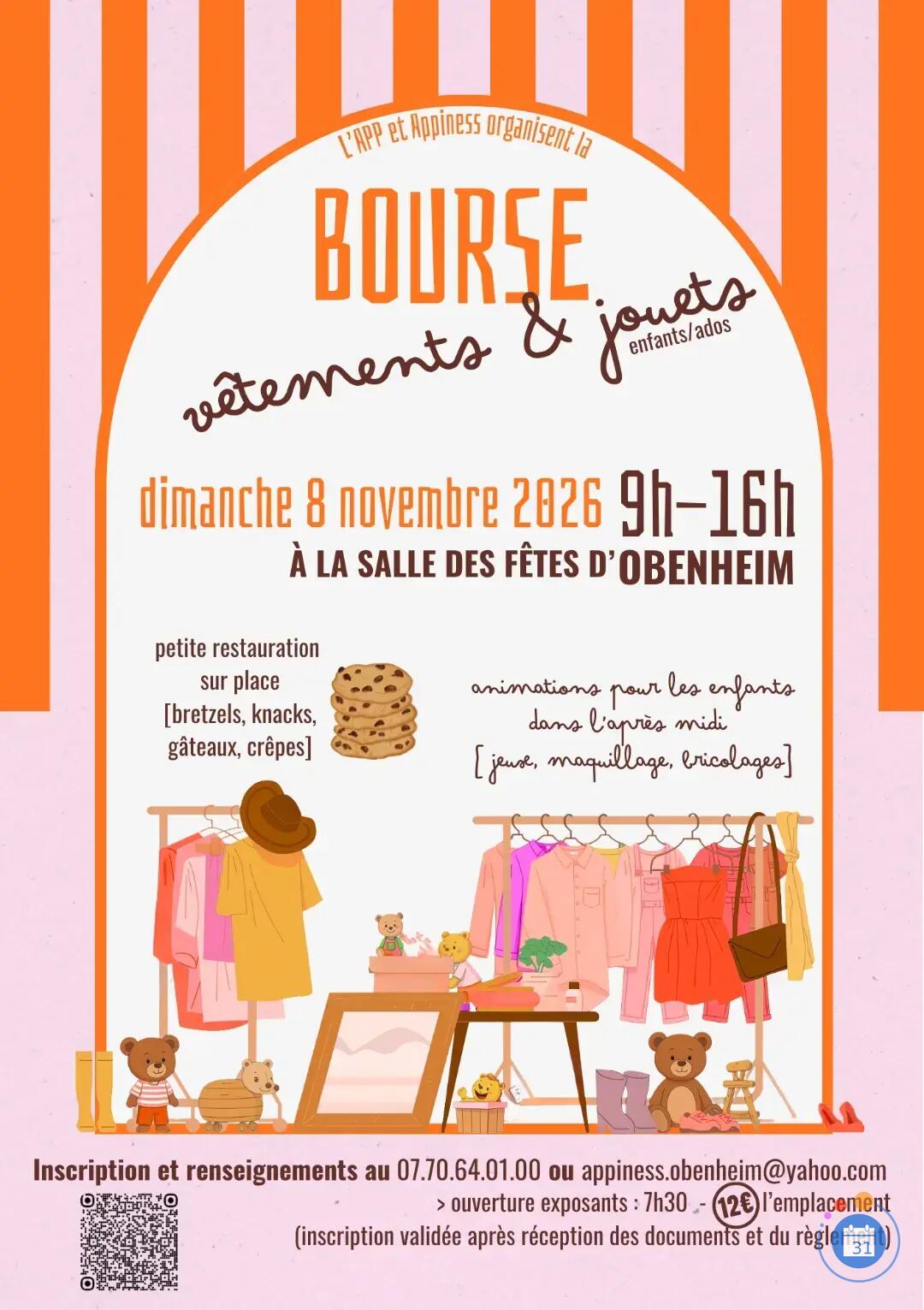 Image Bourse vêtements / jouets enfants/ados (photo 1)