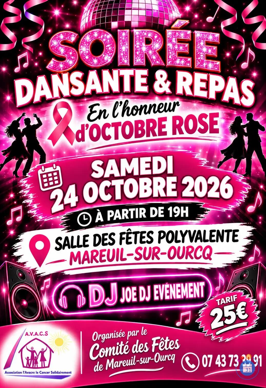 Image Soirée repas dansant pour octobre Rose (photo 2)