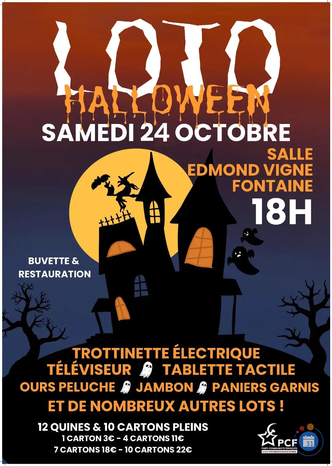 Image LOTO Haloween 24 octobre 2026 18H Fontaine 38 (photo 1)