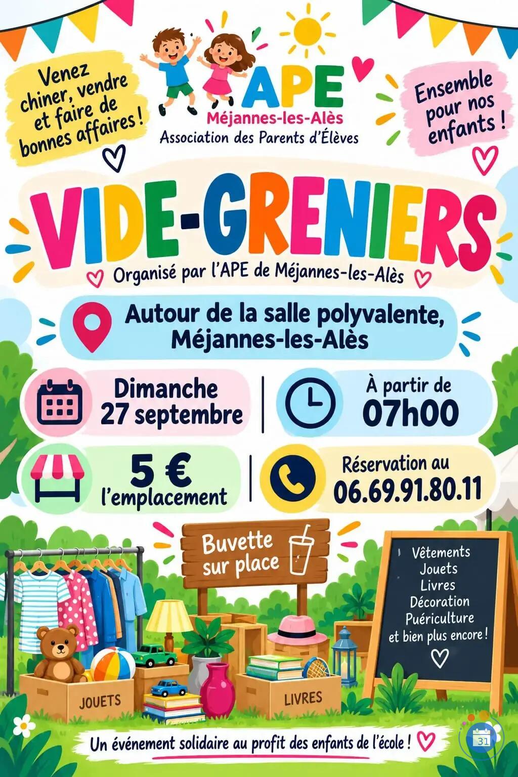 Image Vide-greniers de l'APE Méjannes les Alès (photo 1)
