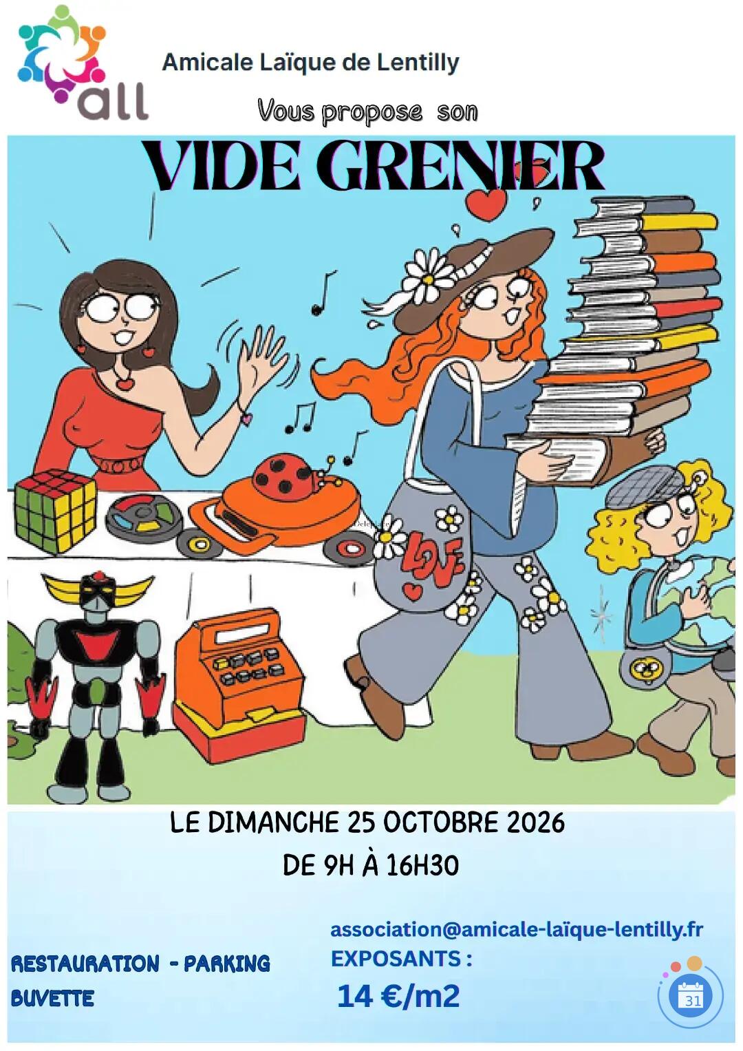 Image Vide grenier de l'Amicale Laïque Lentilly (photo 1)
