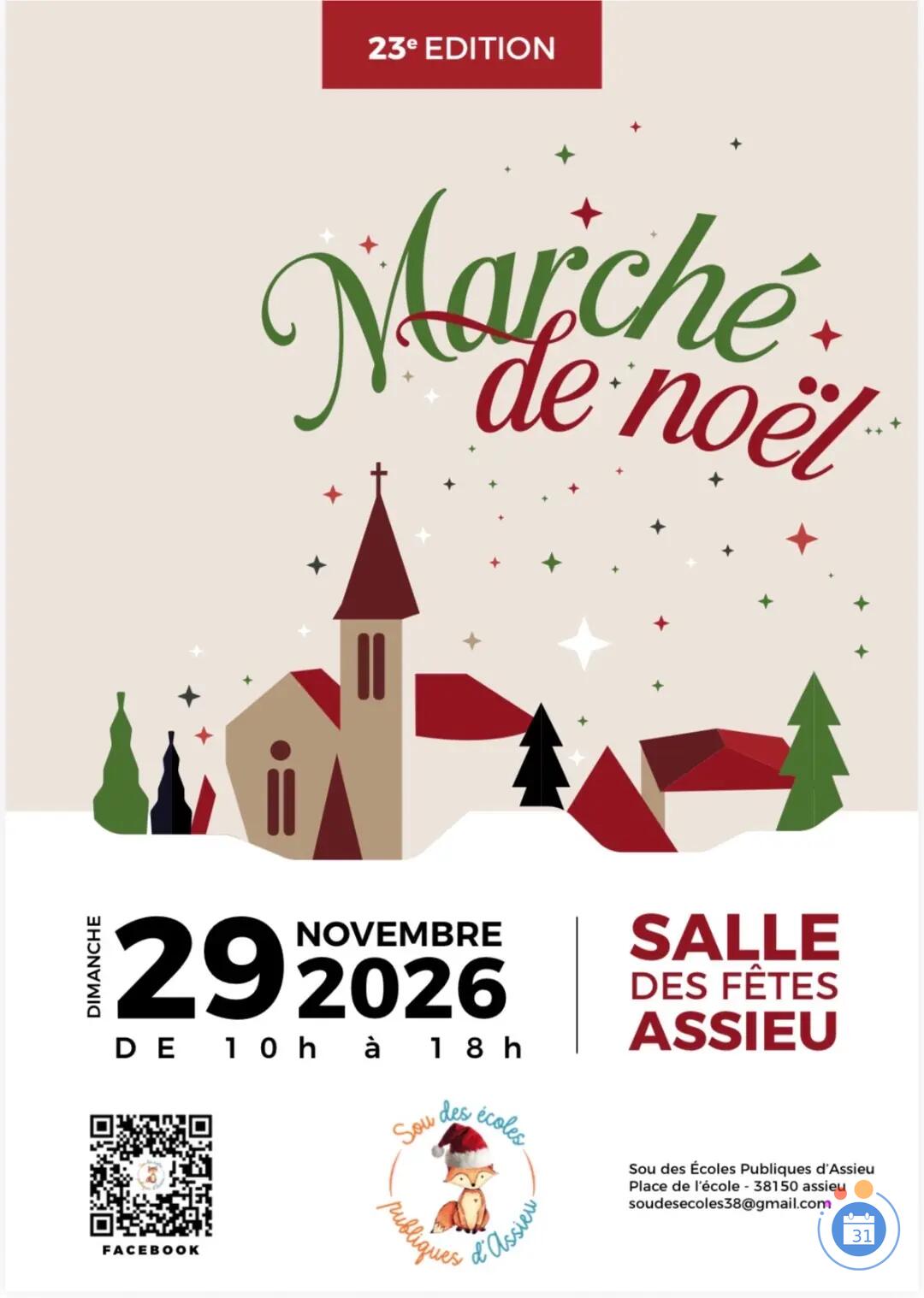 Image Marché de Noël du Sou des Écoles d’Assieu (photo 2)