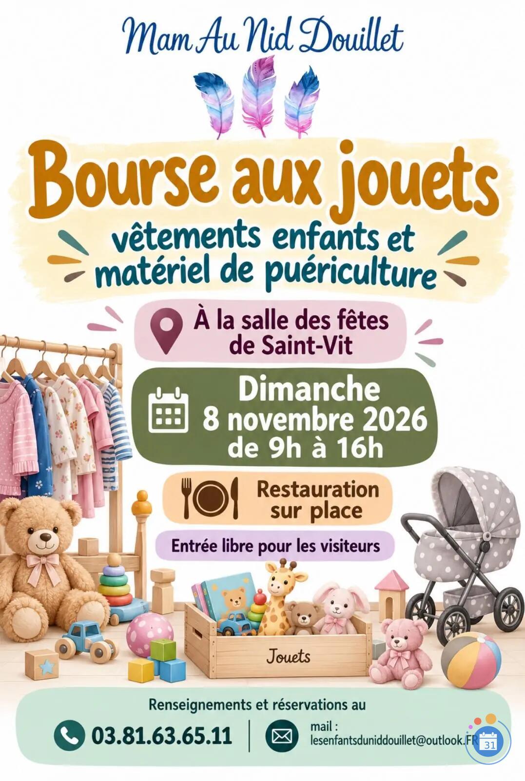 Image Bourse aux jouets, vêtements enfants et matériel de puériculture (photo 1)