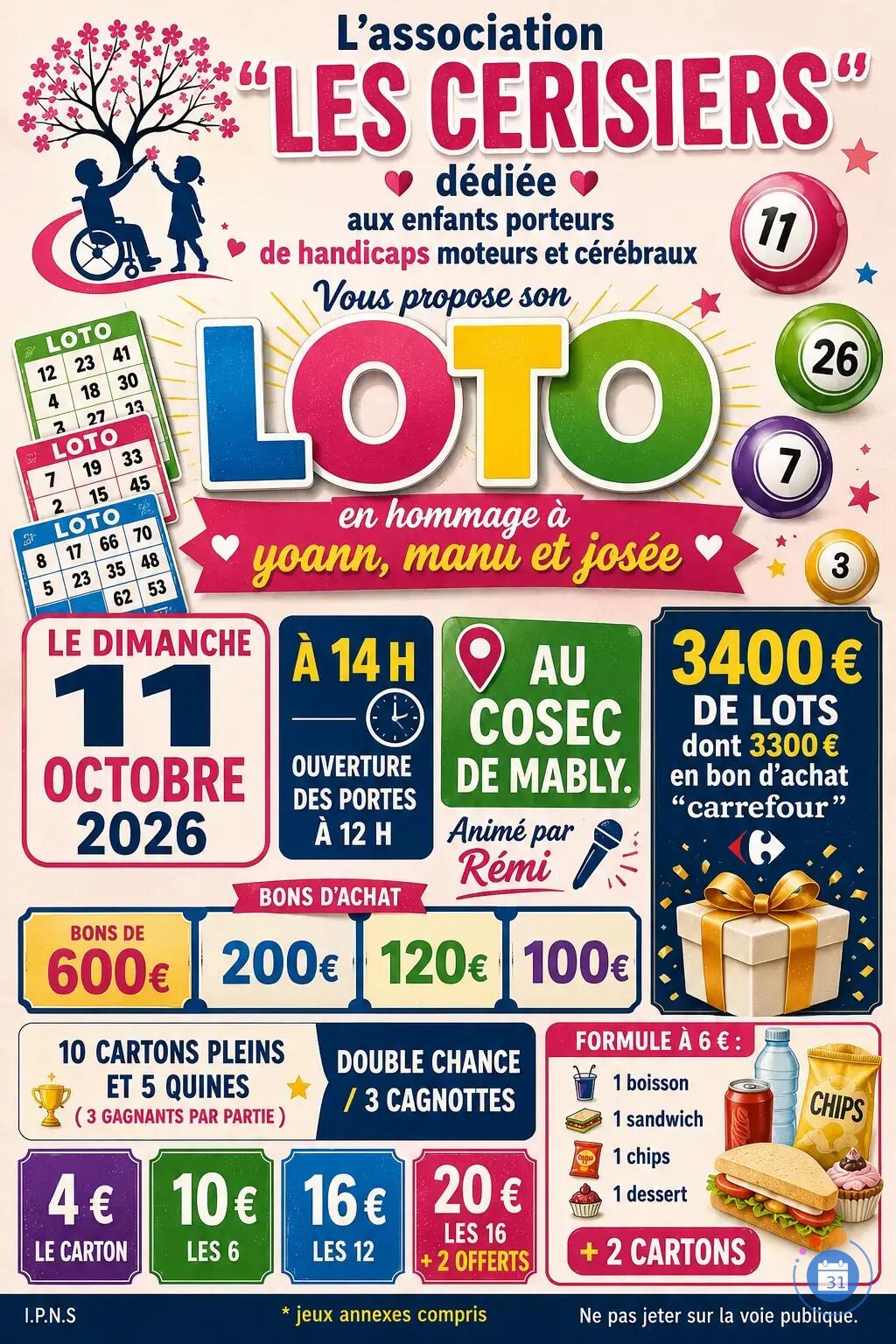 Image LOTO DES CERISIERS (photo 1)