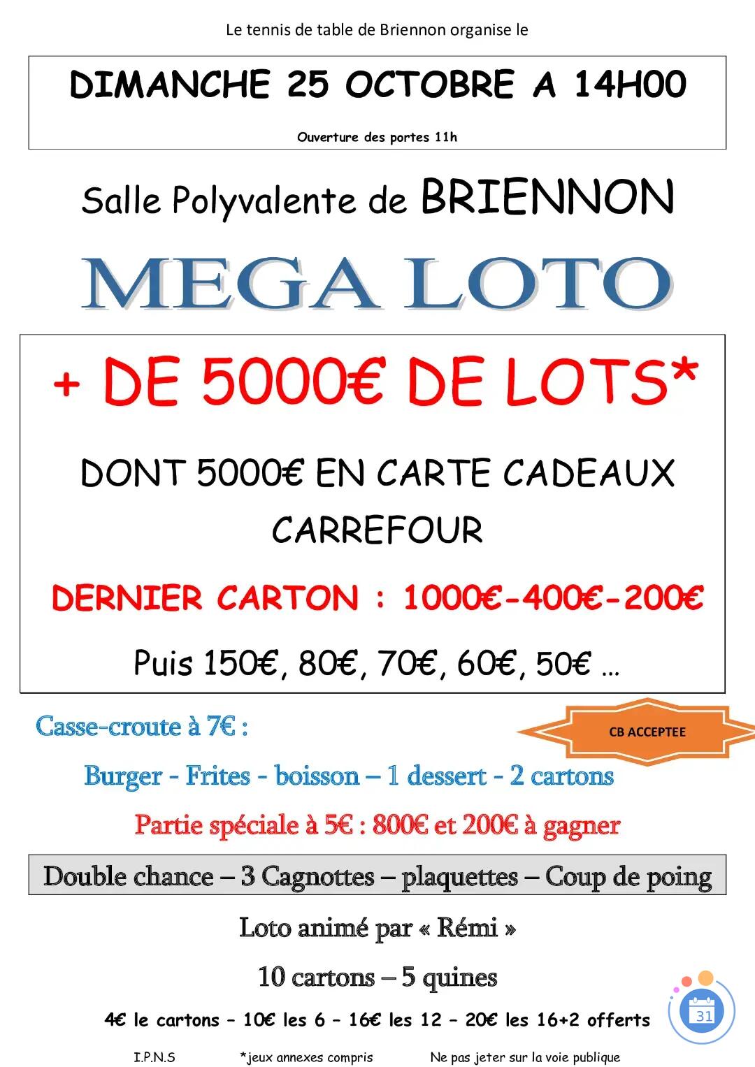 Image LOTO DU TENNIS DE TABLE (photo 1)