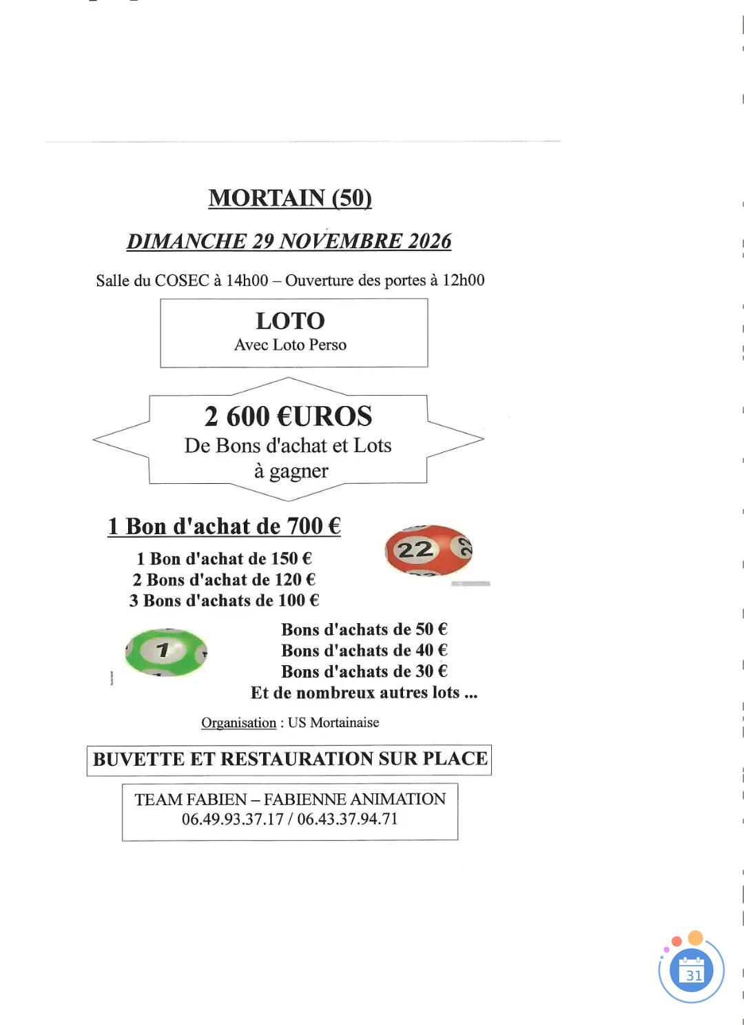 Flyer Super loto