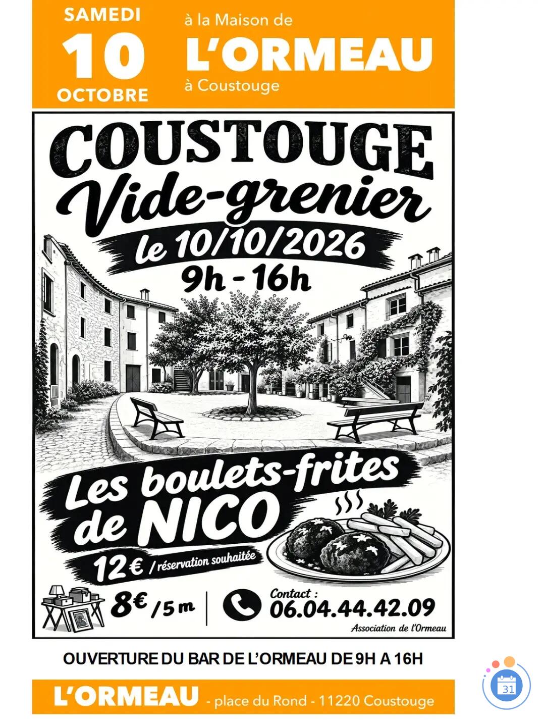 Image Vide Grenier de Coustouge (photo 1)