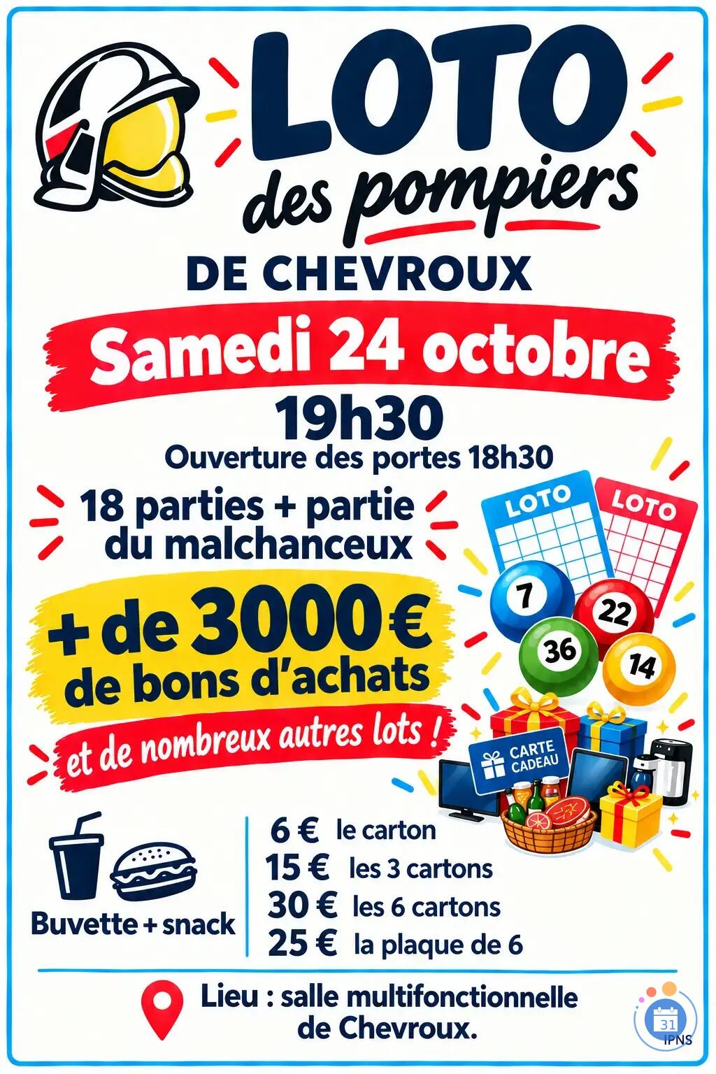Image Loto des sapeurs pompiers de Chevroux (photo 1)