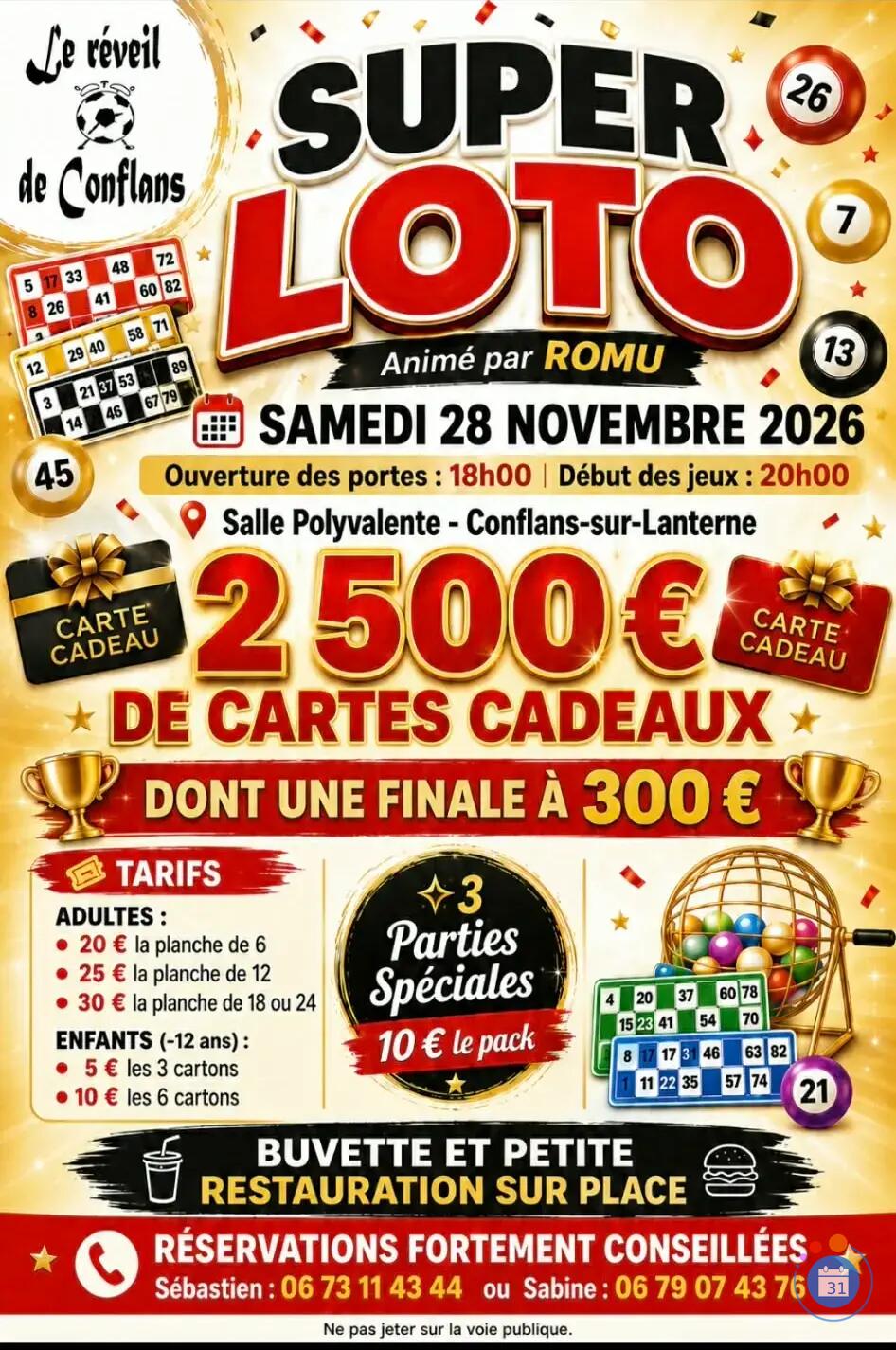Image loto du réveil de conflans (photo 1)