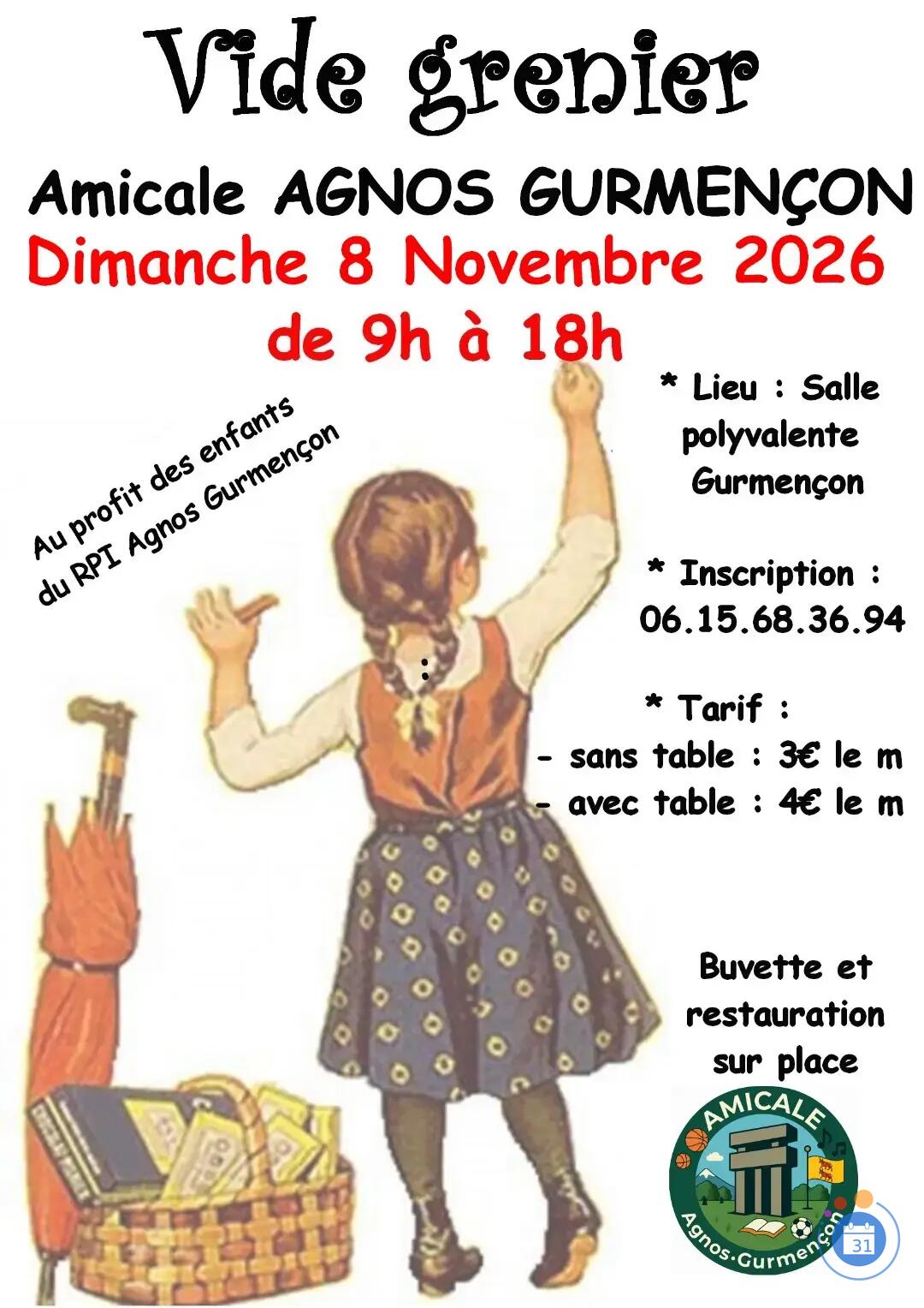 Image Vide grenier de l'Amicale Agnos Gurmençon (photo 1)