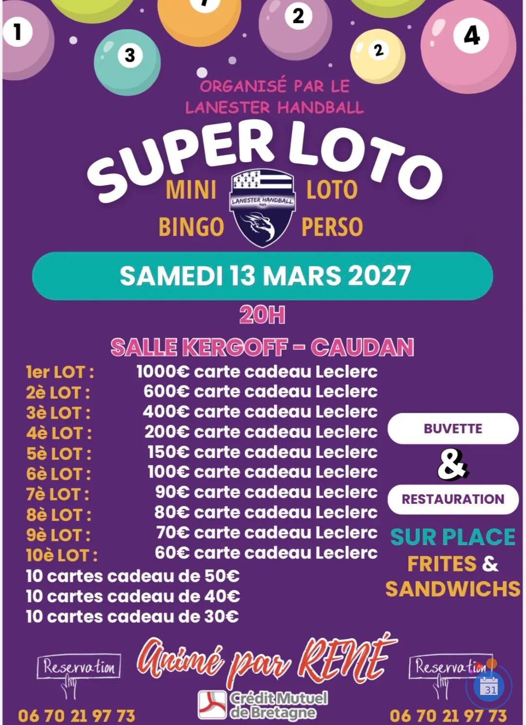 Image Super loto Animé par René (photo 1)