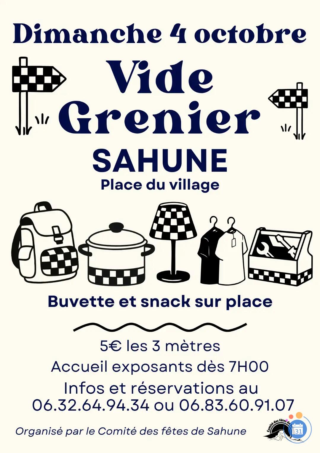 Image Vide-Grenier du comité des fêtes de Sahune (photo 1)