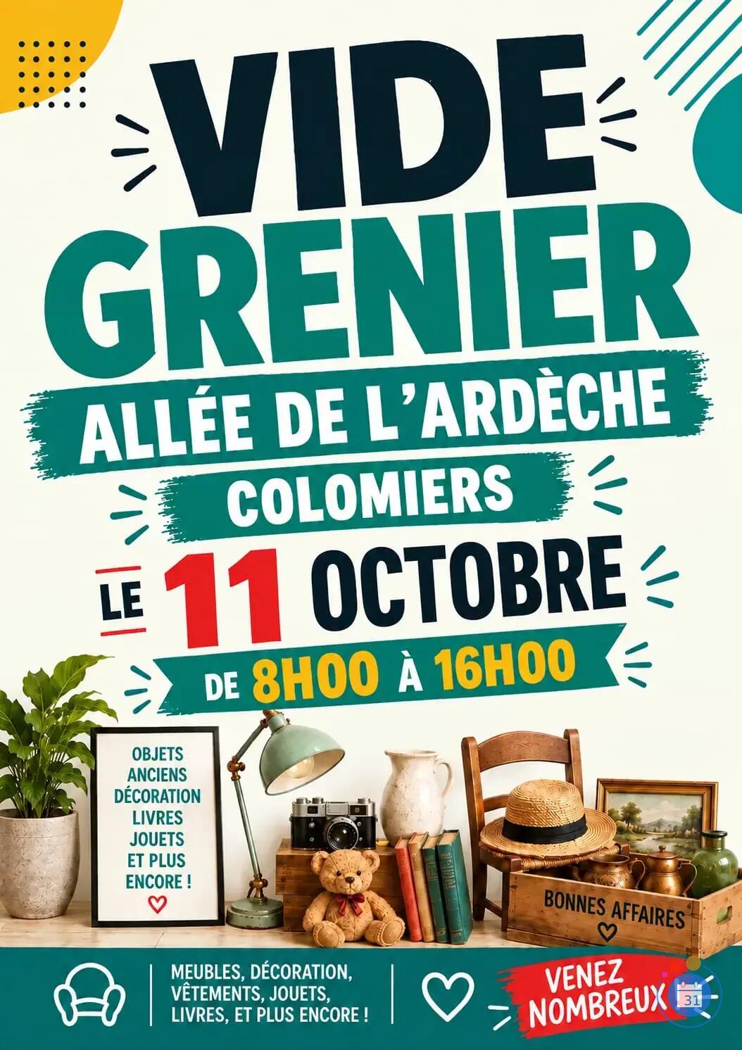 Image Vide grenier des habitants de l'allée de l'Ardèche (photo 1)
