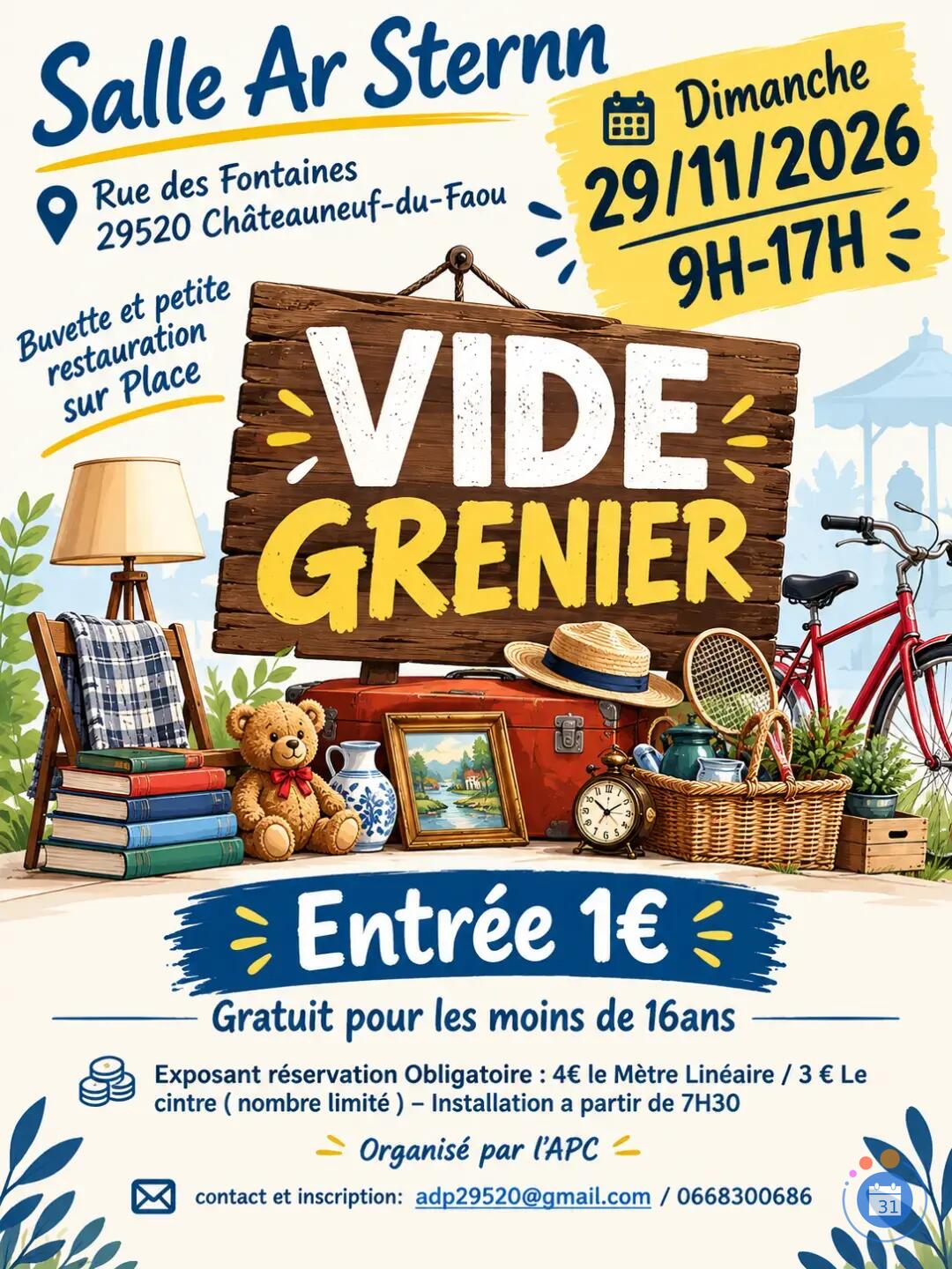 Image vide grenier ADP 2026 (photo 1)