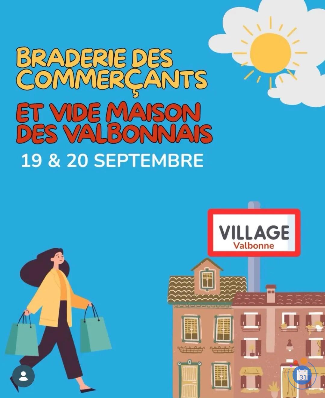 Image Vide grenier dans les rues de valbonne village (photo 1)