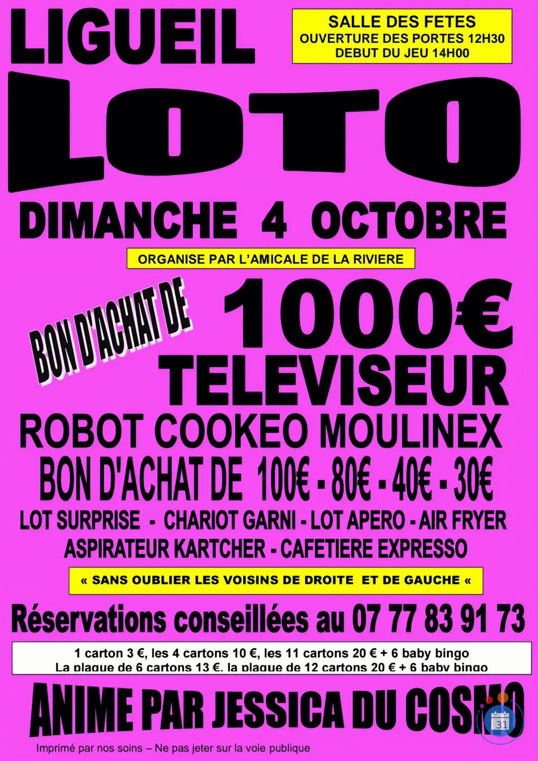 Flyer Super loto anime par jessica du cosmo