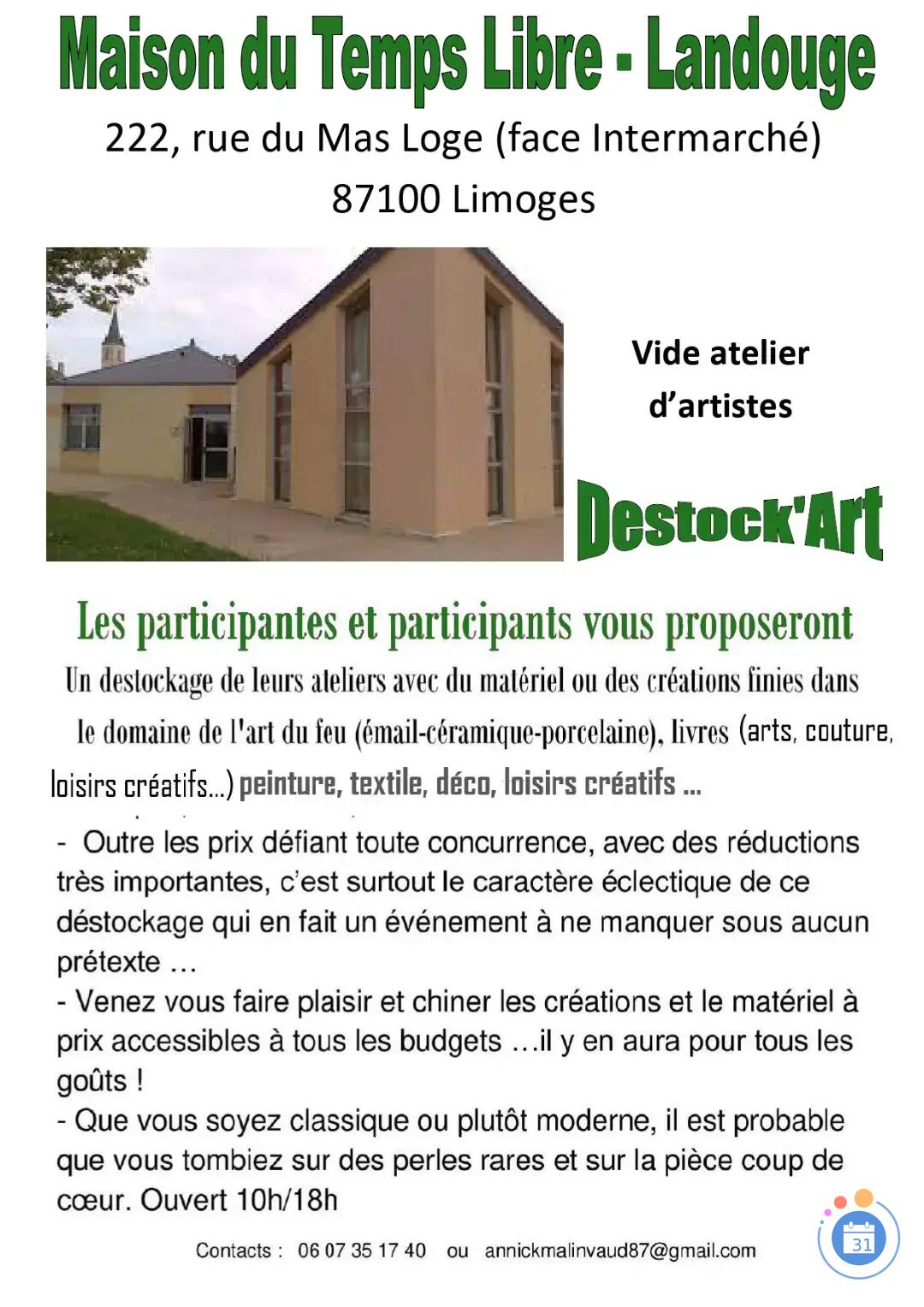 Image Destock'Art - Vide ateliers d'art et d'artisanat (photo 2)