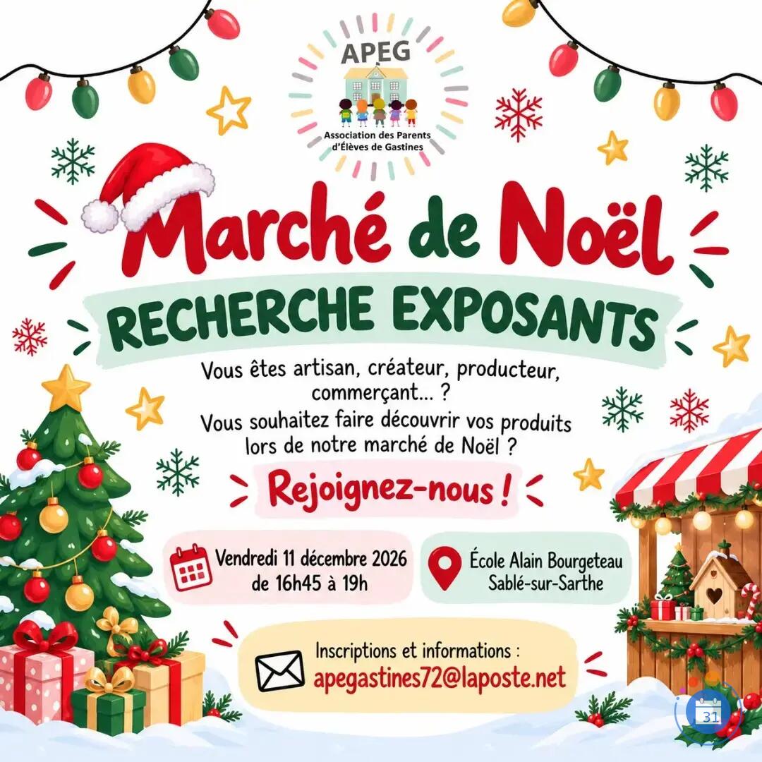 Image Marché de Noël École Alain Bourgeteau-Gastines (photo 1)
