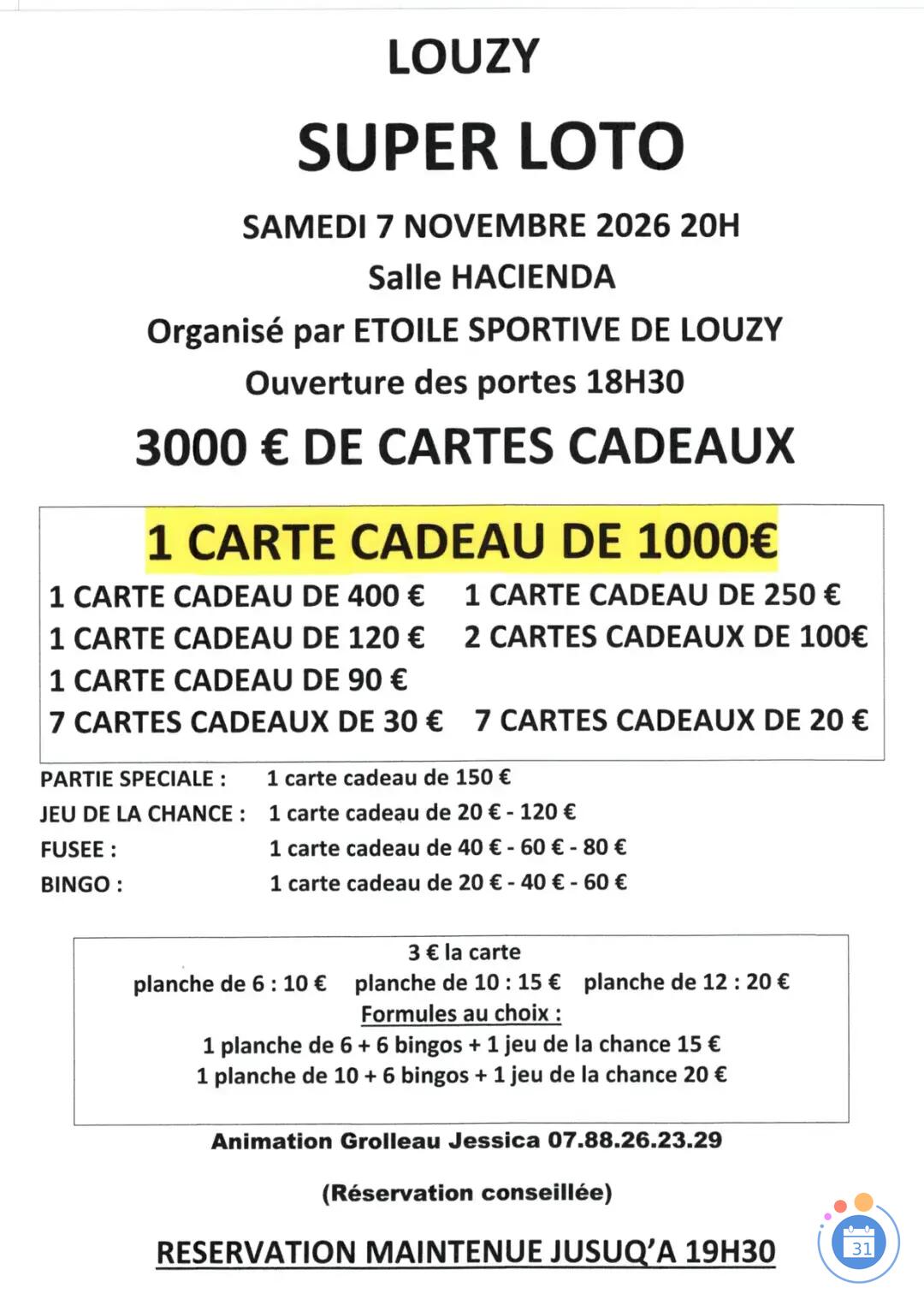 Flyer Super loto