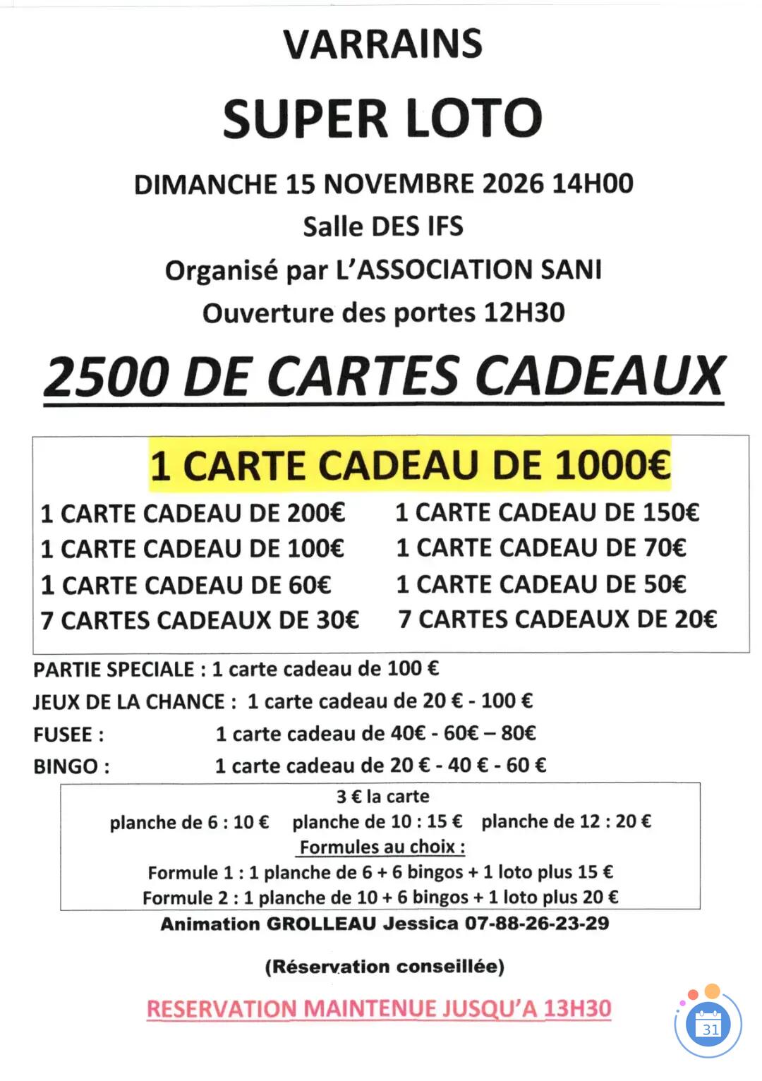 Flyer Super loto