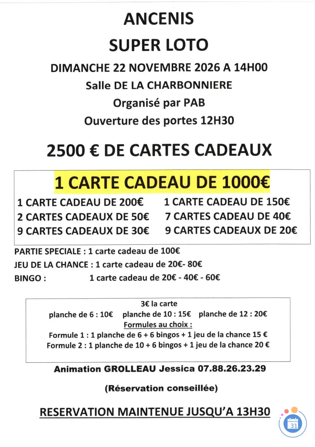 Flyer Super loto