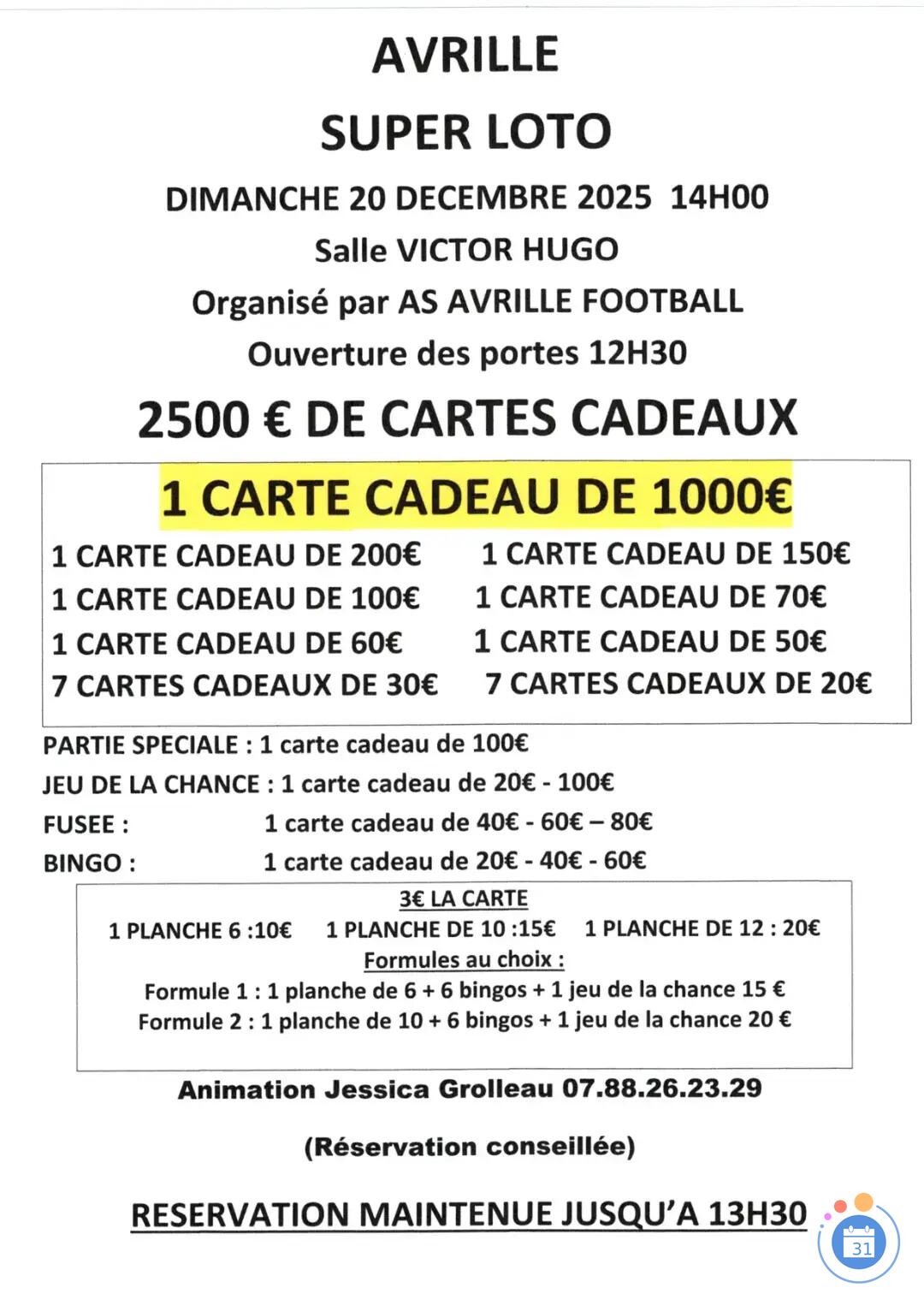 Flyer Super loto