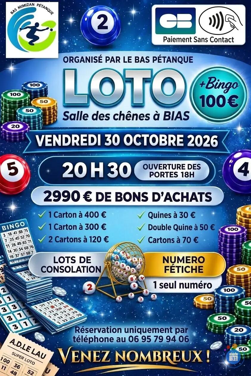 Image Loto du BAS MIMIZAN PETANQUE (photo 1)