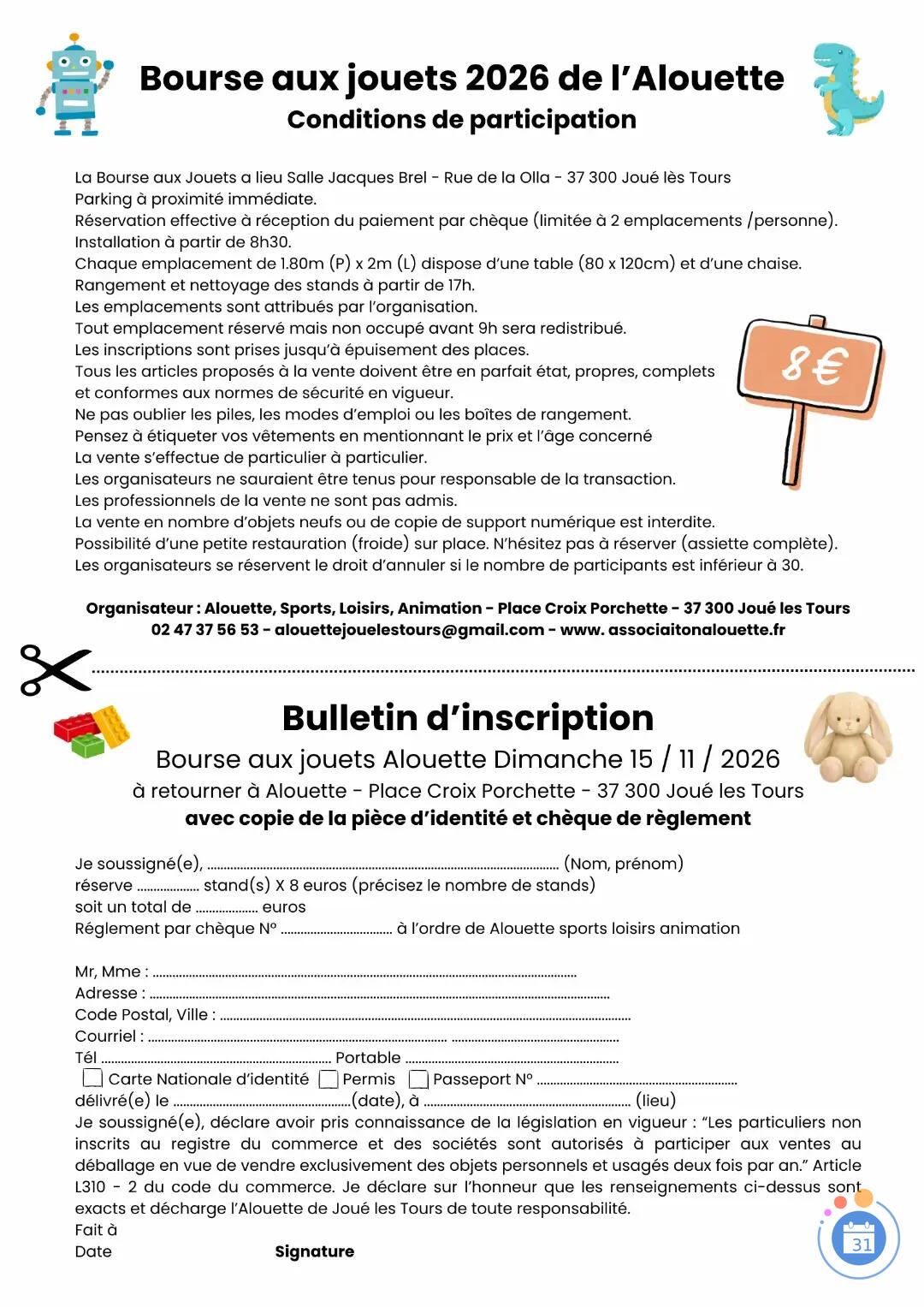 Image Bourse aux Jouets Alouette 2026 (photo 2)