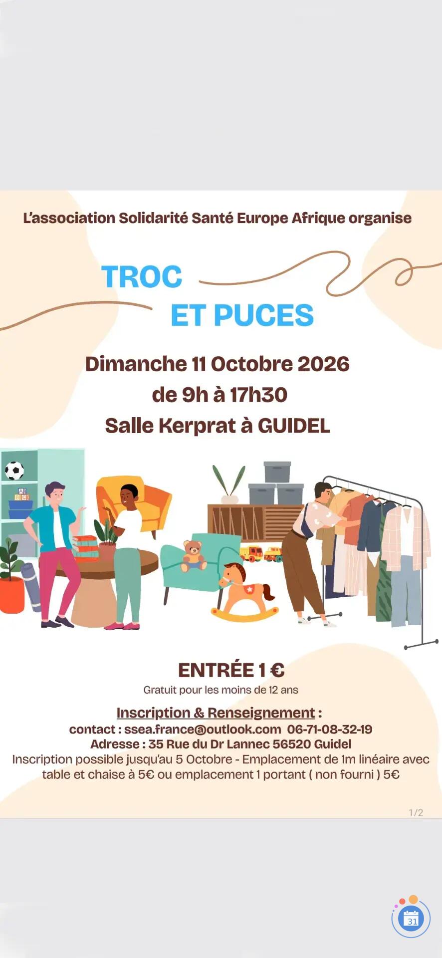 Image Troc et puces de l'association Solidarité Santé Europe Afrique (photo 1)