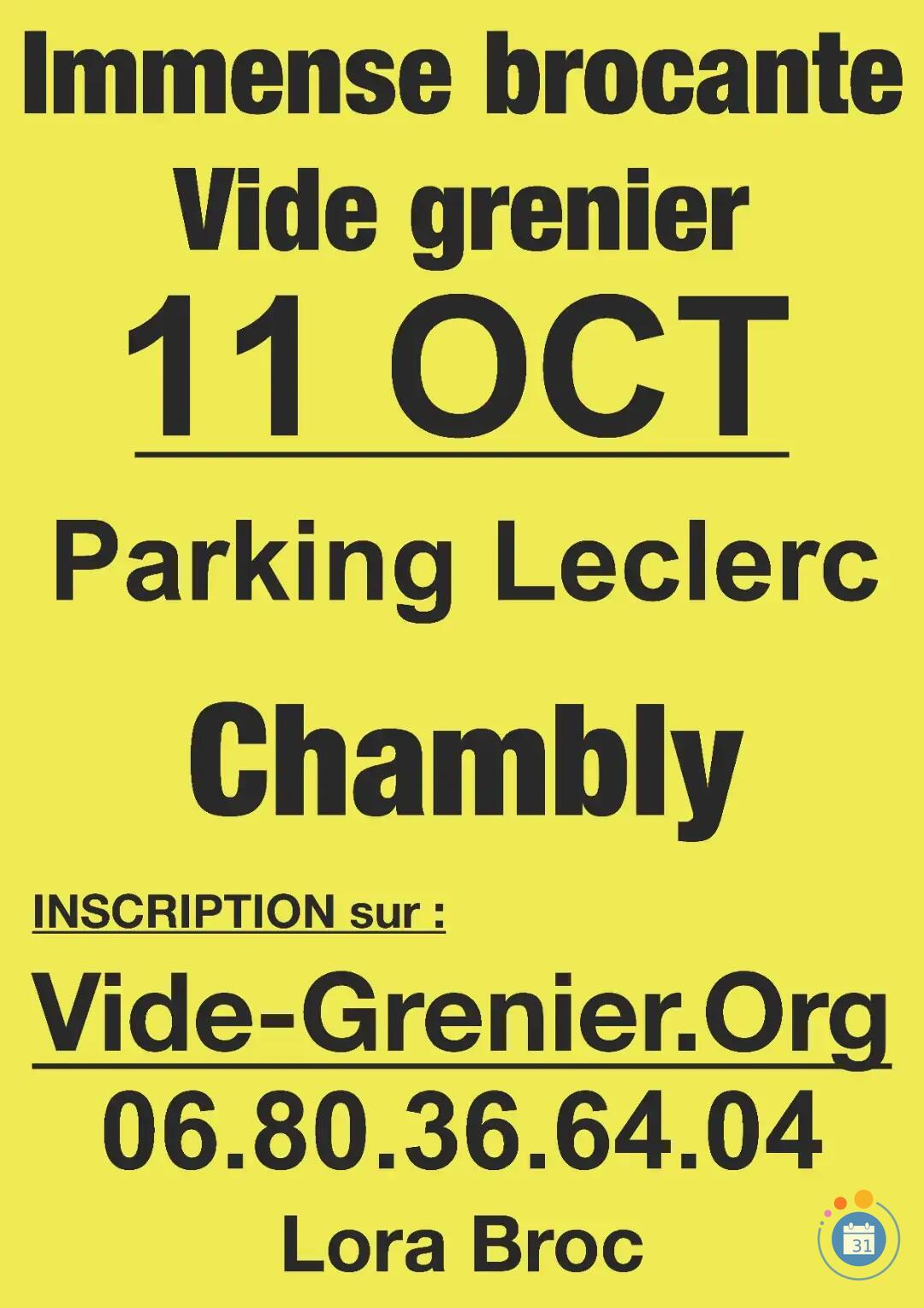 Image TRES GRANDE BROCANTE AU LECLERC CHAMBLY ! (photo 1)