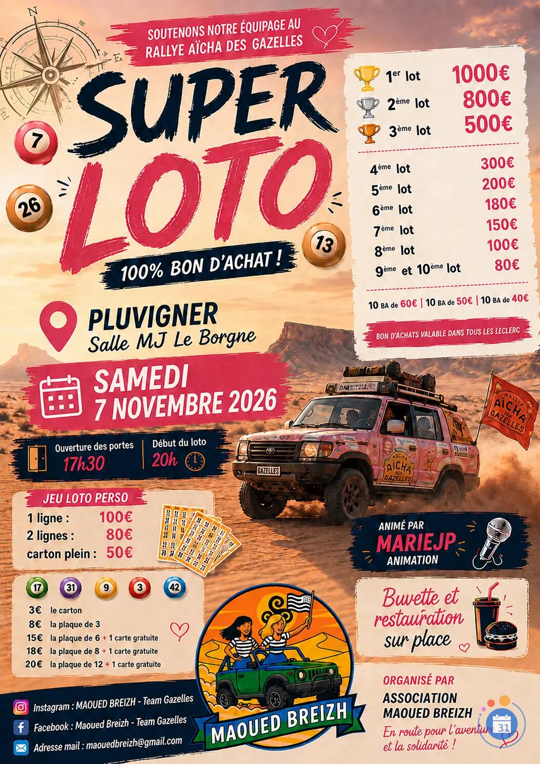 Image Super Loto des Maoued Breizh animé par MarieJP (photo 1)