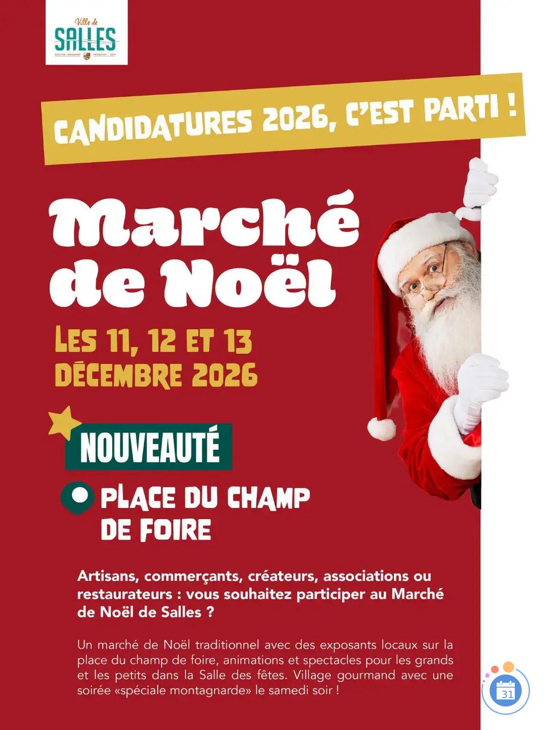 Image Marché de noel - salles 33770 (photo 1)