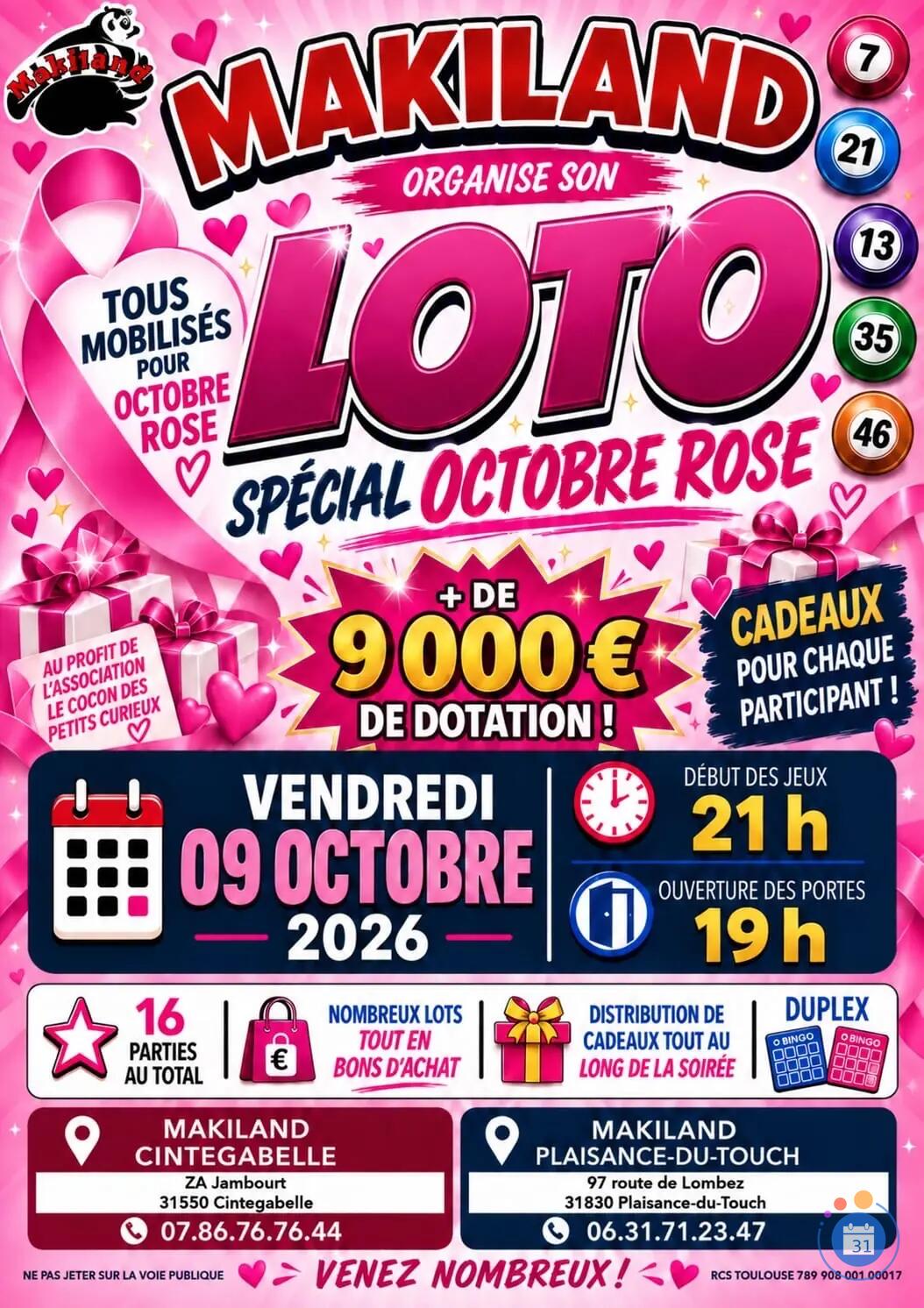 Image SUPER LOTO OCTOBRE ROSE (photo 1)