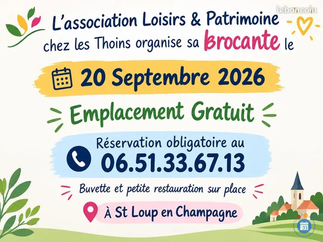 Image Brocante st loup en champagne (photo 1)