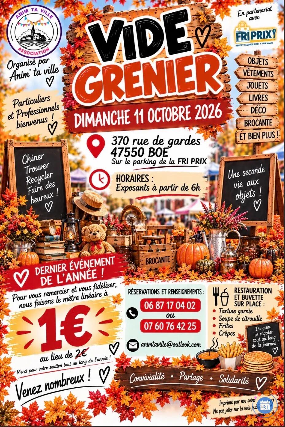 Image Vide grenier d’automne (photo 1)