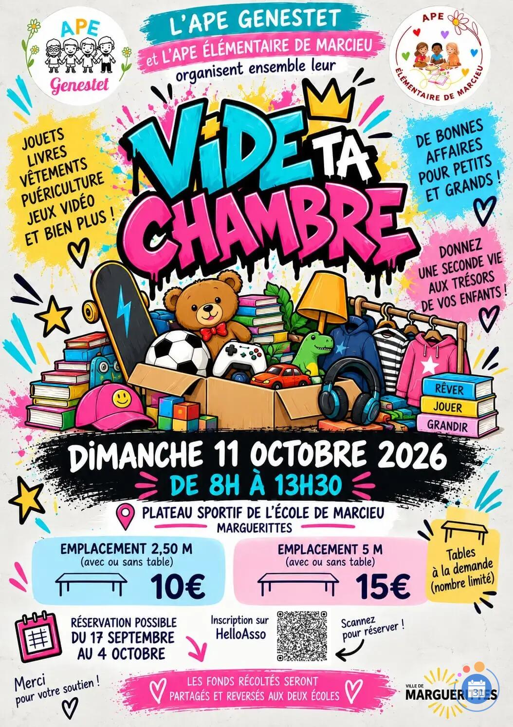 Image VIDE TA CHAMBRE organisé par l'APE Genestet et l'APE De Marcieu (photo 1)