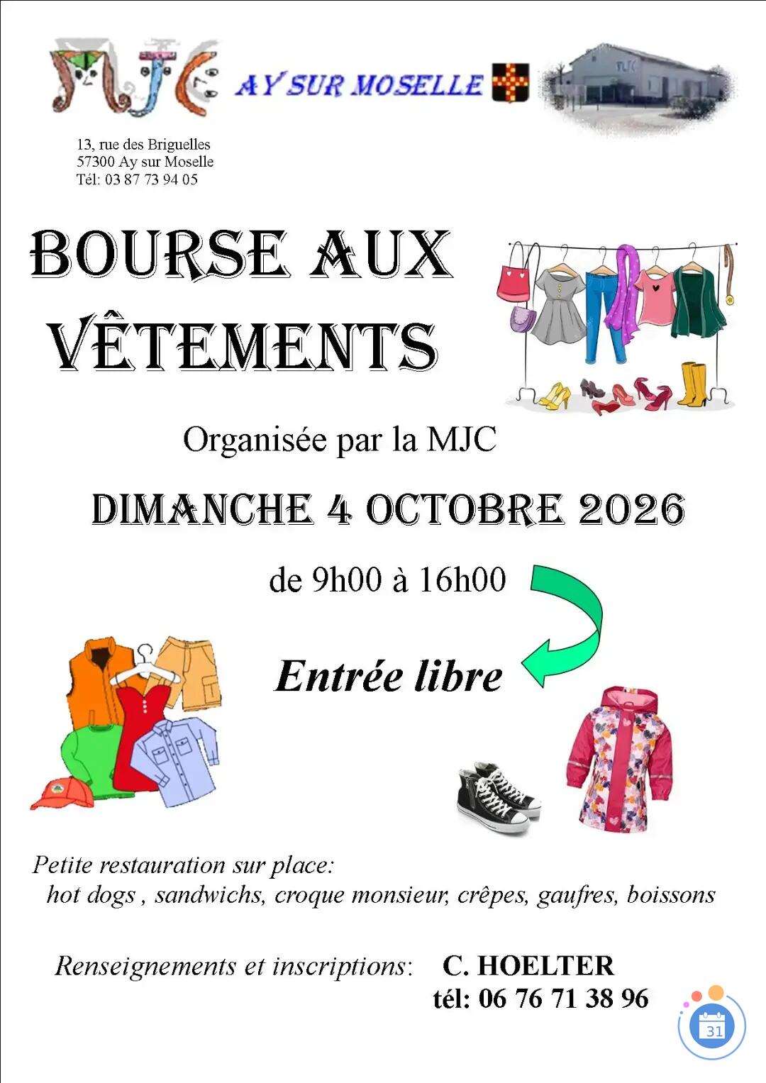 Image BOURSE AUX VETEMENTS (photo 1)