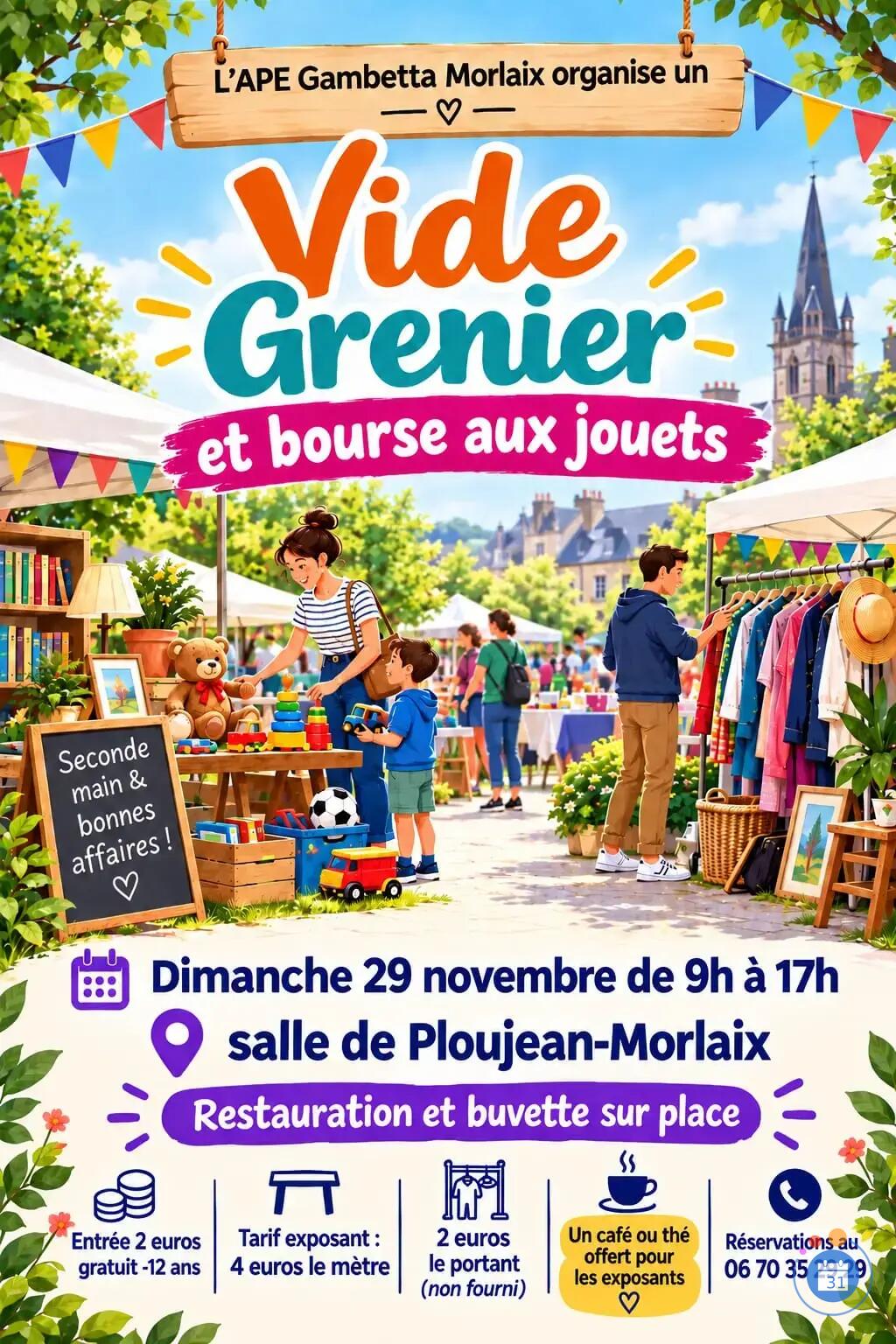 Image vide grenier et bourse aux jouets APE Gambetta (photo 1)