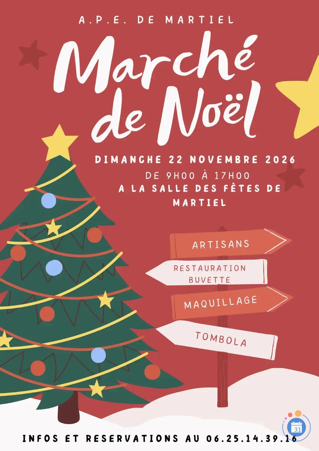 Image Marché de Noël de l'APE de Martiel (photo 1)
